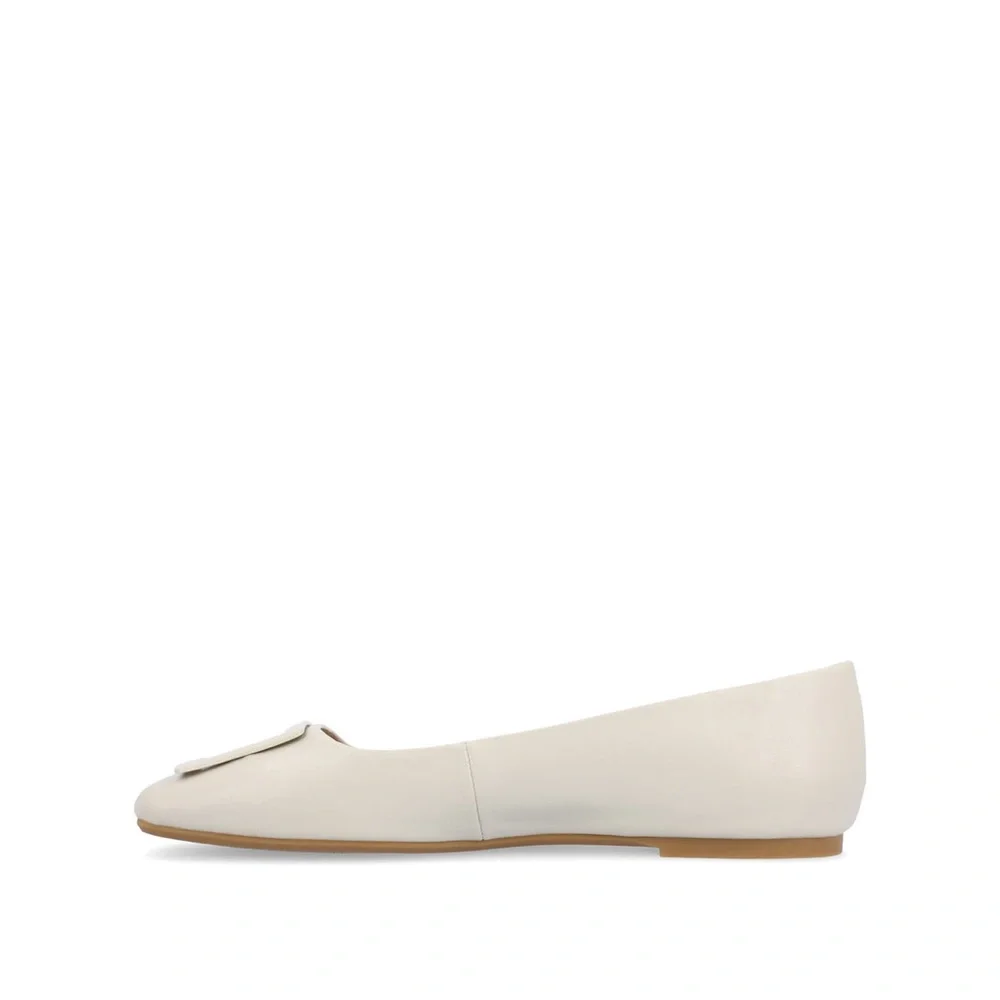 NWOT JOURNEE Collection Sz 7.5 Cream Women's BALLET Flats Make Fair Offer - Picture 4 of 8